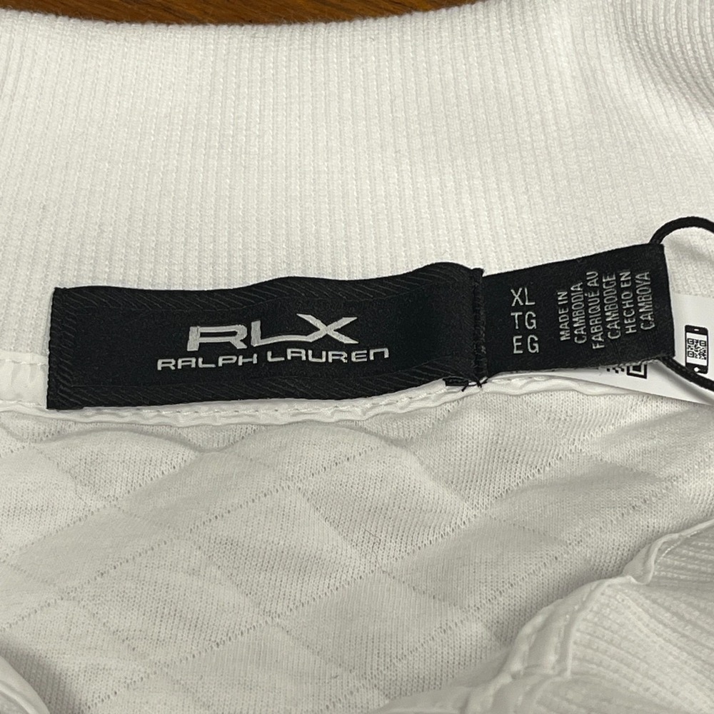 RLX Ralph Lauren Mens XL Quilted Pullover White Elephant Logo Golf NWT $188 Tag - Picture 9 of 16